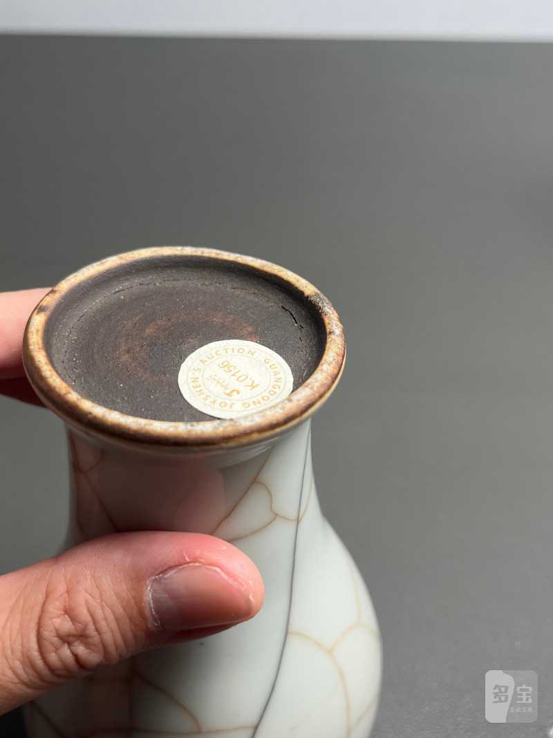 清雍正  仿哥釉广口梅瓶 - 图19